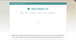 Desktop Screenshot of maple-ind.com