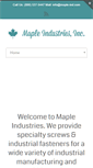 Mobile Screenshot of maple-ind.com